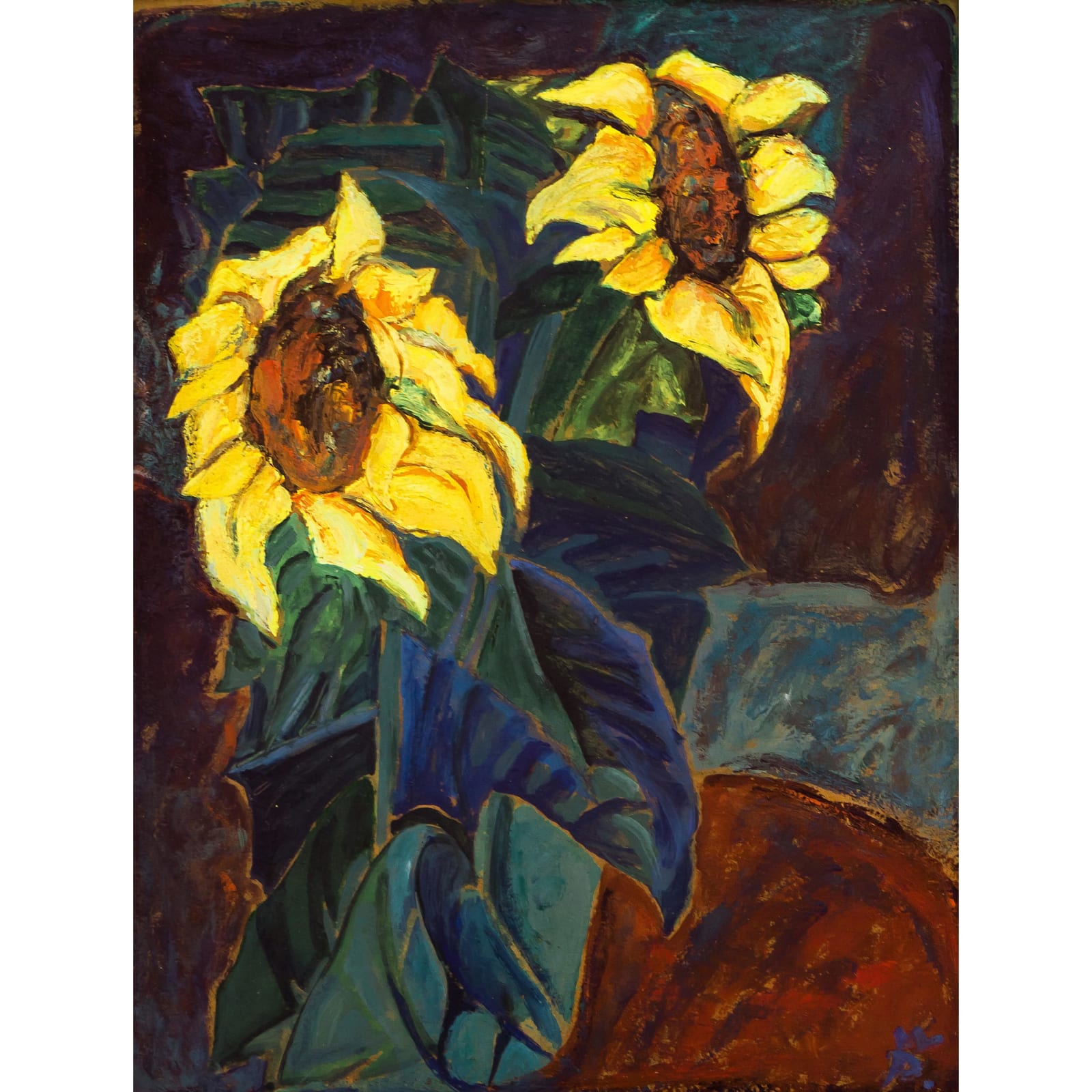 Wilhelm Nicolaus Prachensky, Sonnenblumen, um 1920