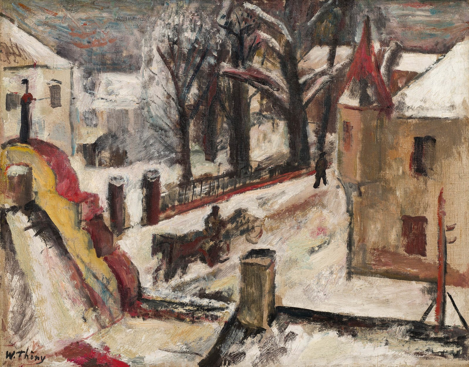 Wilhelm Thöny, Winterlandschaft, 1922/23