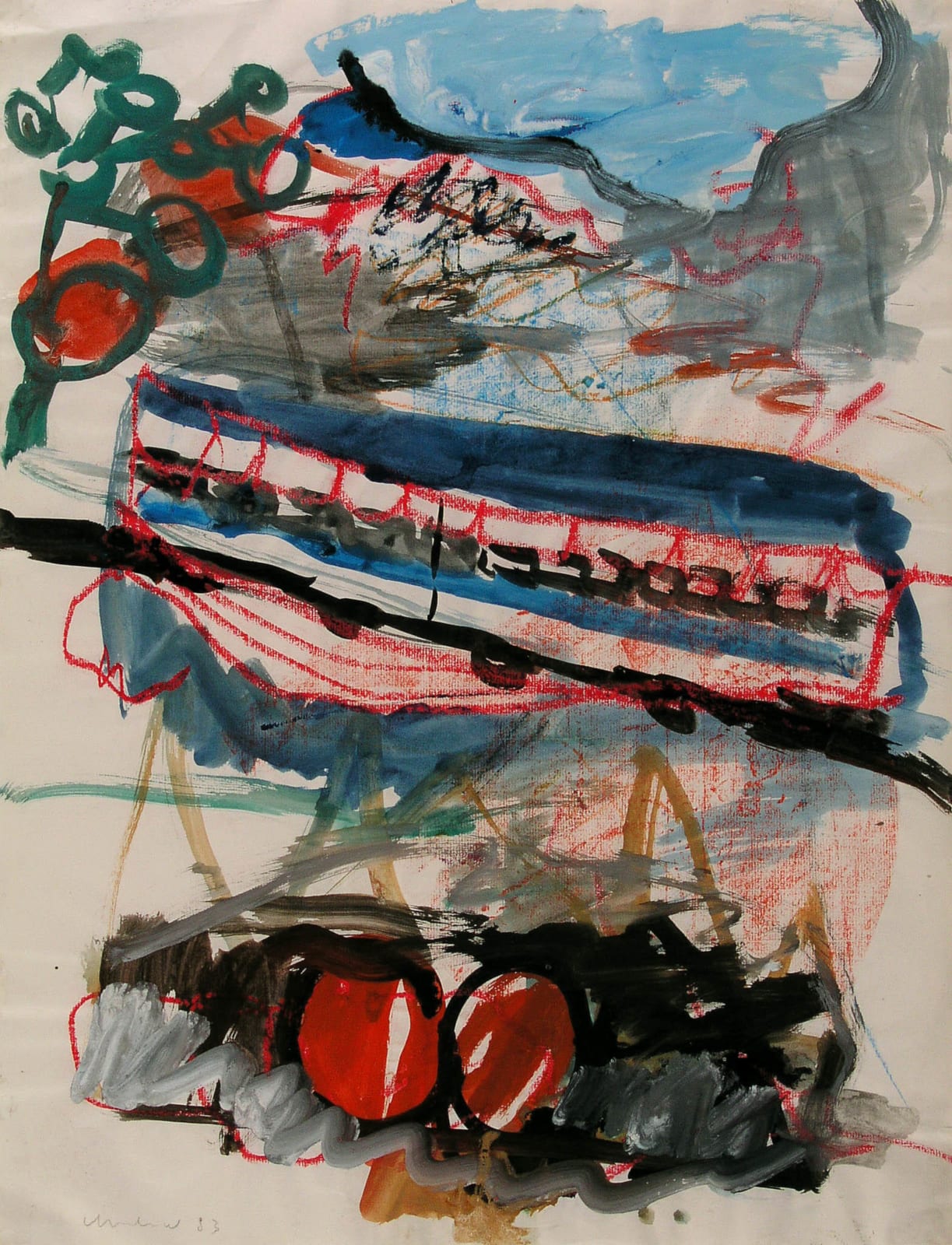 Alois Mosbacher, Abstraktion, 1983