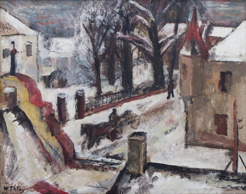Wilhelm Thöny, Winterlandschaft, 1922/23