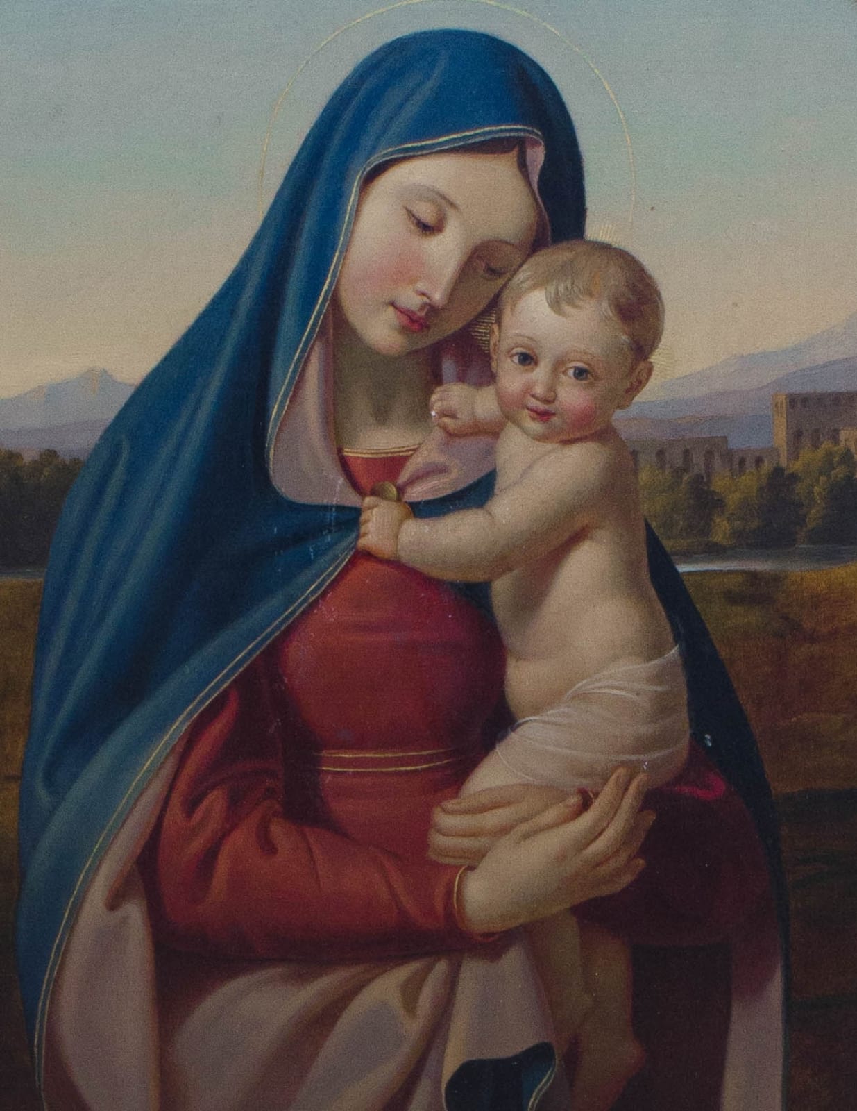 UNBEKANNTER KÜNSTLER, Madonna mit Kind