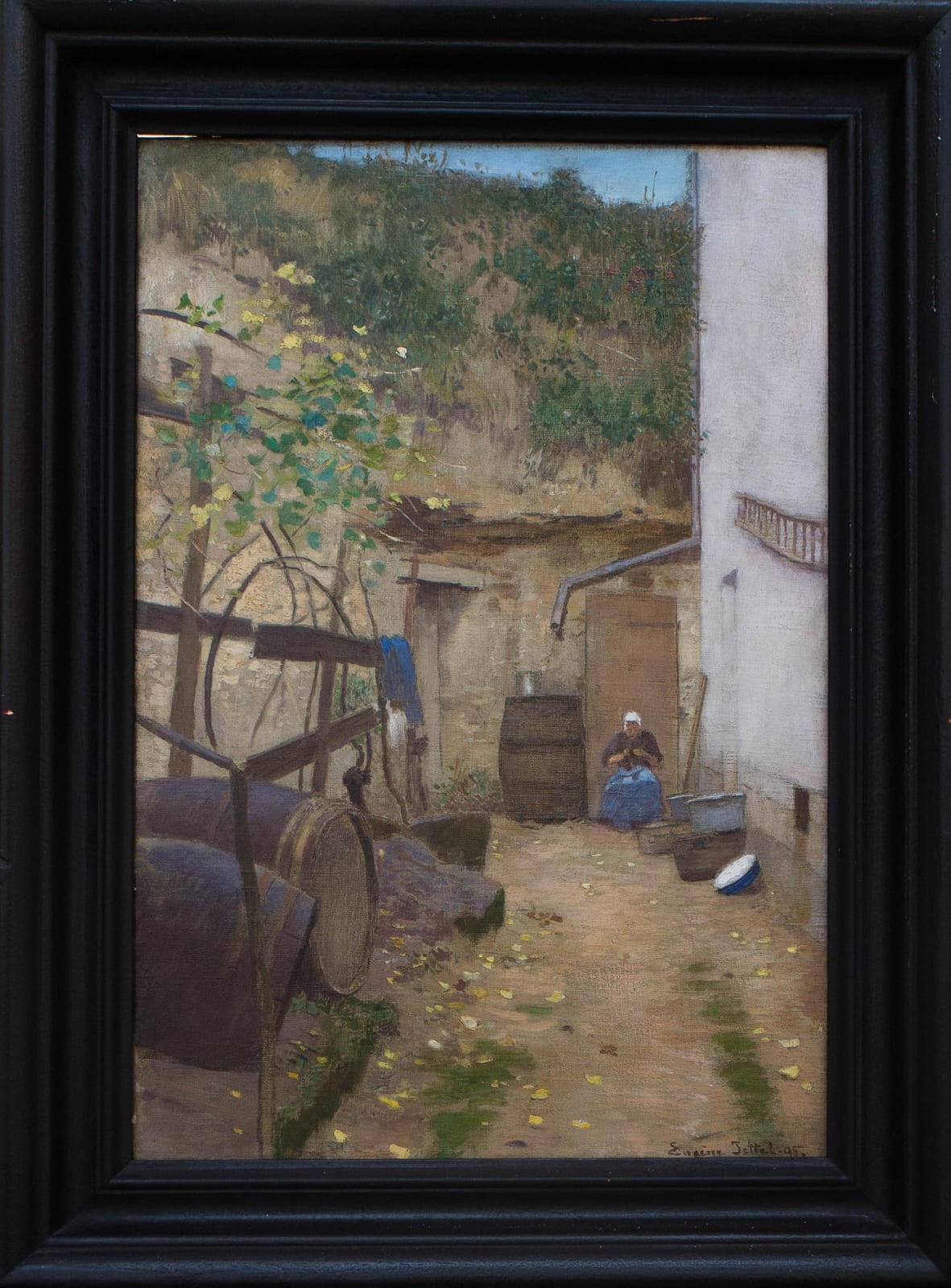 Eugen Jettel, "Bauernhof in Auvers sur Oise", 1895