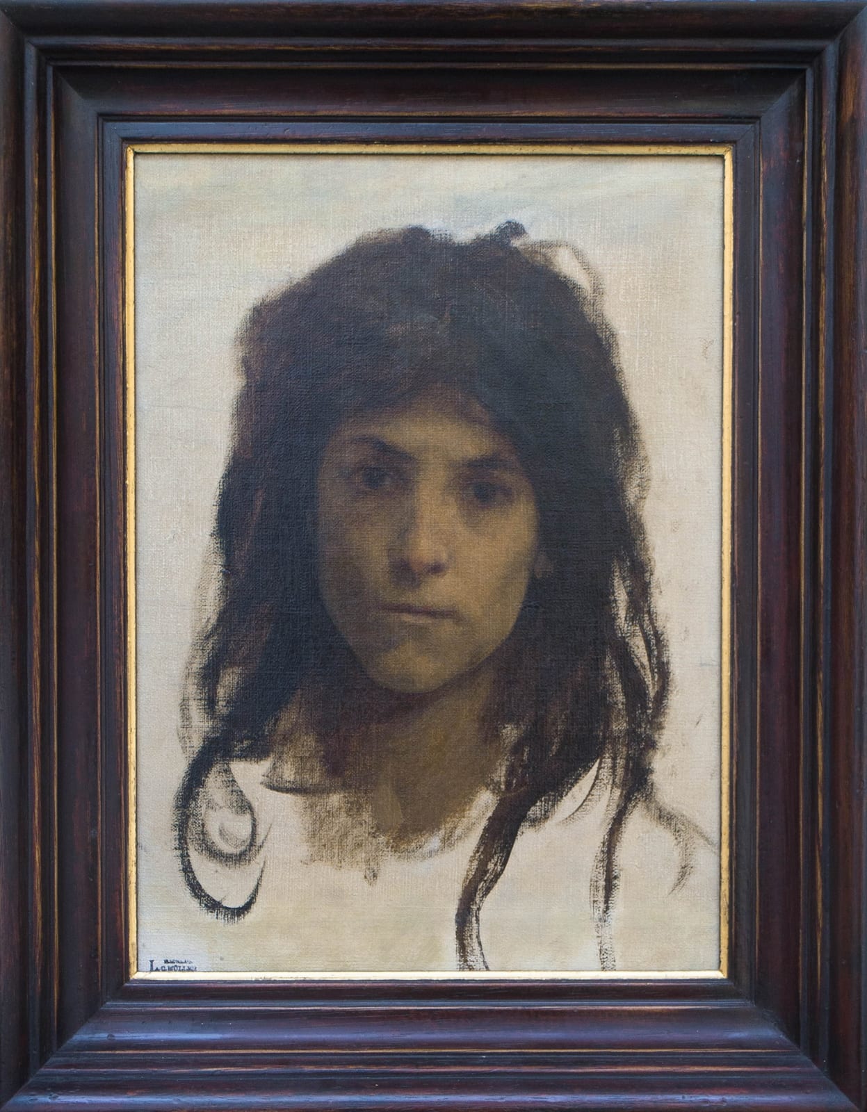 Leopold Carl Müller, Mädchen mit offenem Haar