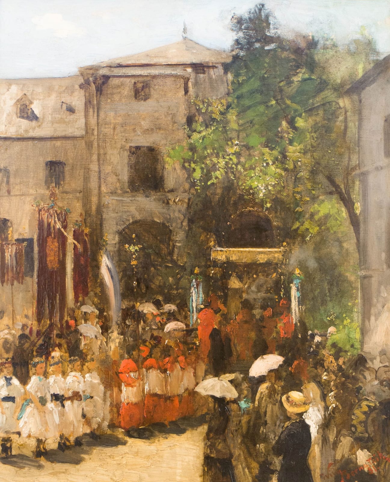 Wilhelm Bernatzik, Fronleichnamsprozession, 1881