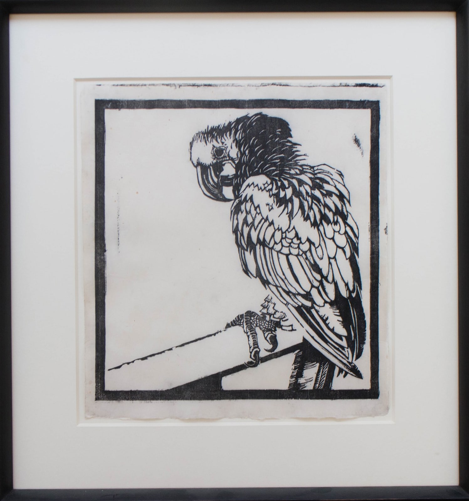 Ludwig Heinrich Jungnickel, Ara, nach links (Schönbrunner Tiertypen), 1909