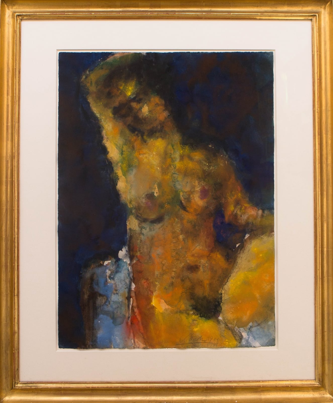 Karl Stark, Akt mit erhobenem Arm, 1972 / 1978