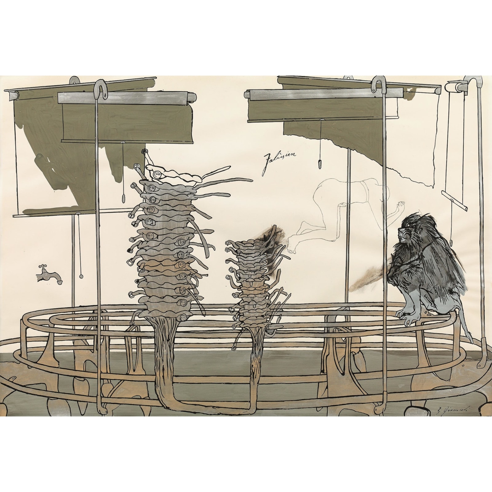 Bruno Gironcoli, "Jalusien", Mitte der 1970er Jahre