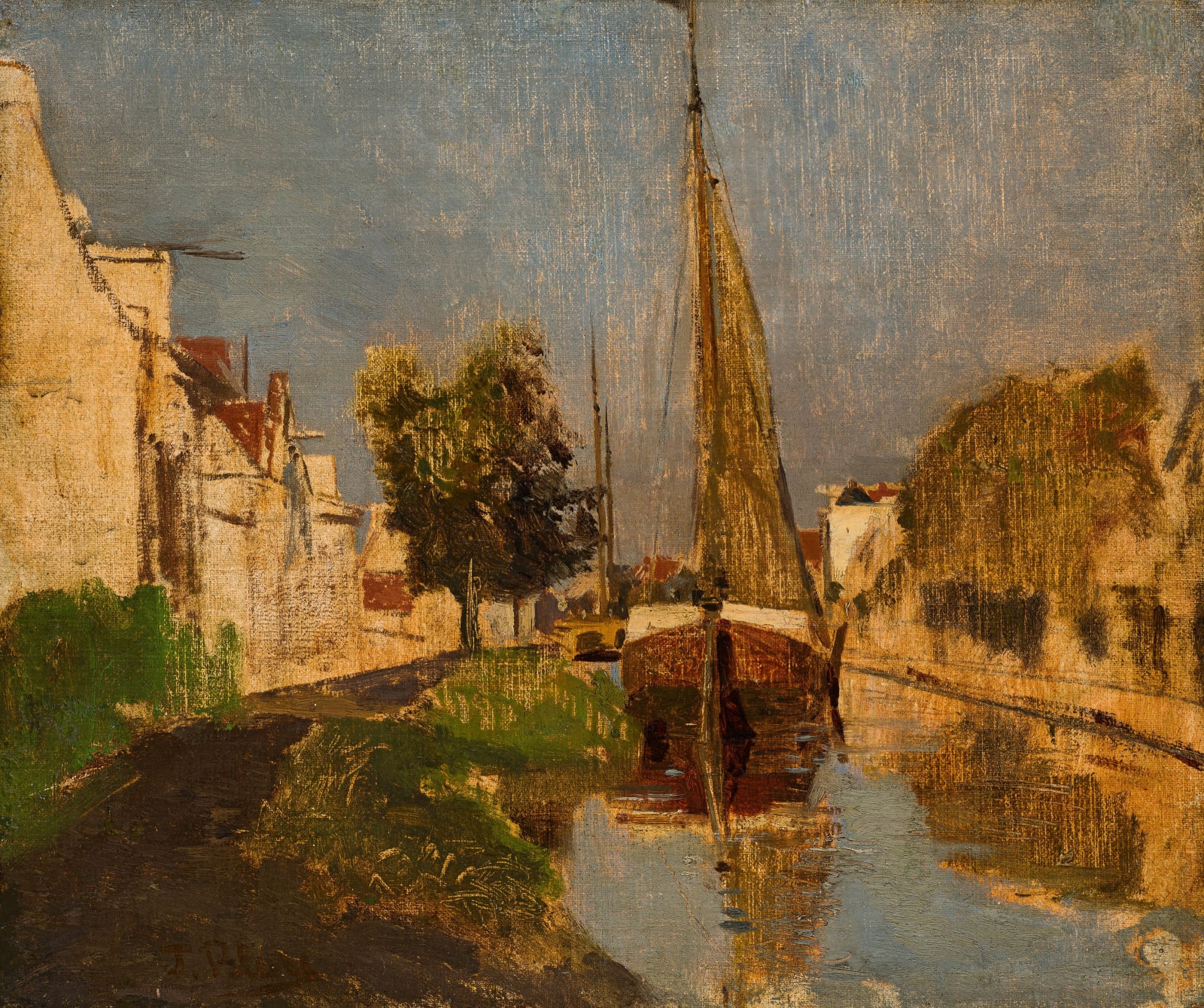 Tina Blau, "Aus Holland", 1875/1876