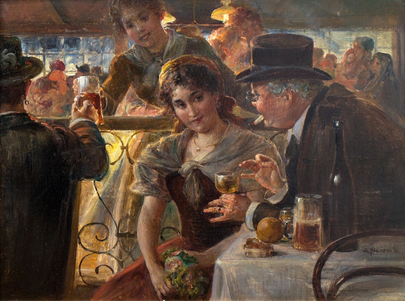 Ernst Nowak, Wirtshausszene