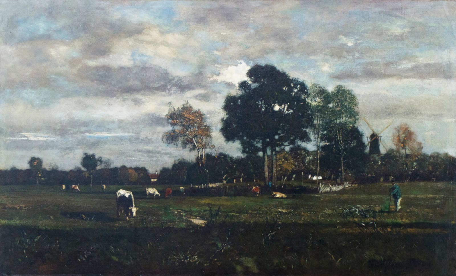 Rudolf Ribarz, Holländische Landschaft, 1876