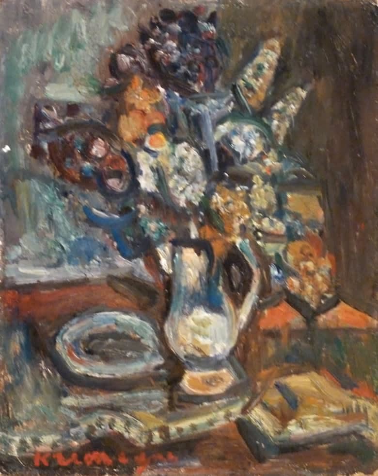 PINCHUS KRÉMÈGNE, Still Life with Bouquet of Flowers