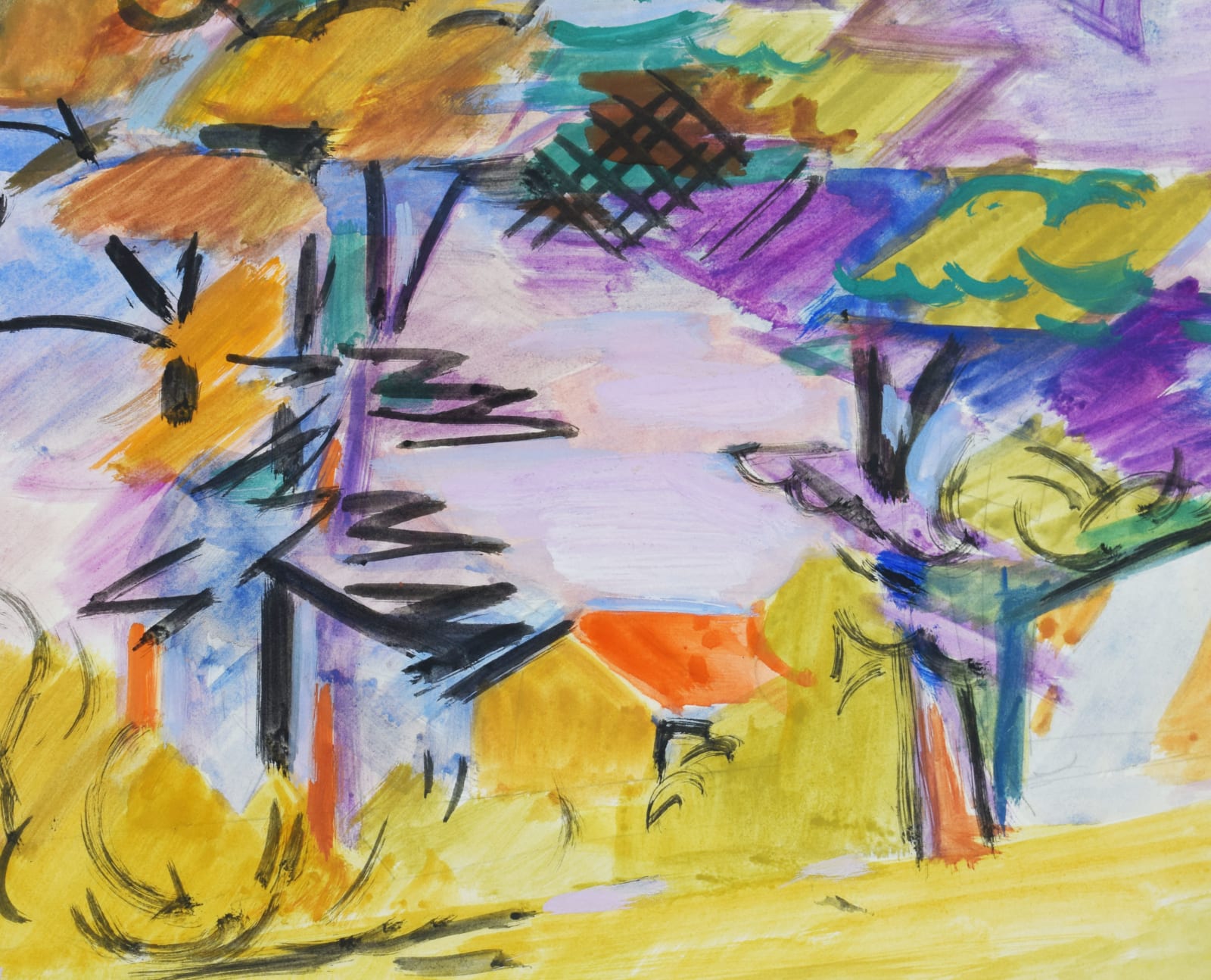 ANDRÉ LHOTE, Landscape in Provence | Paysage provençal, 1949