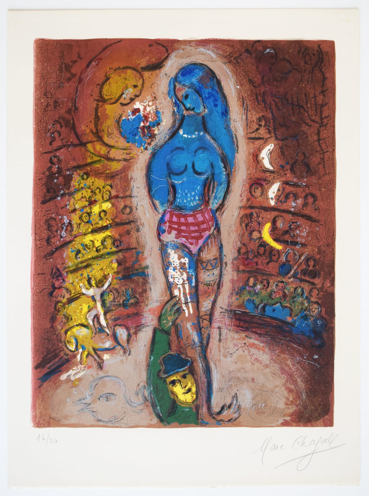 MARC CHAGALL, Composition XXXIV, from: Circus | Planche XXXIV: Cirque, 1967
