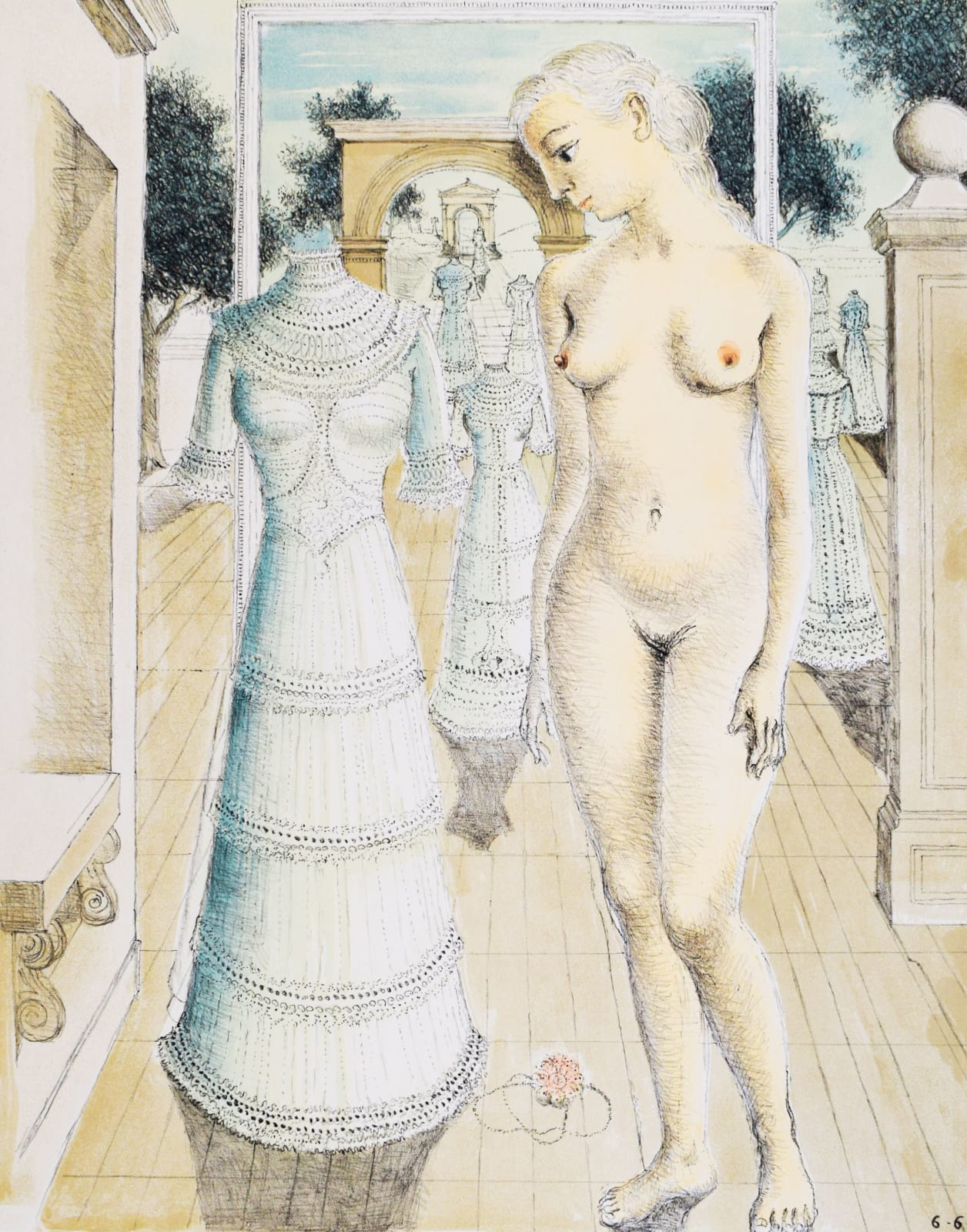 PAUL DELVAUX, Sunday Dress | La robe du dimanche, 1967