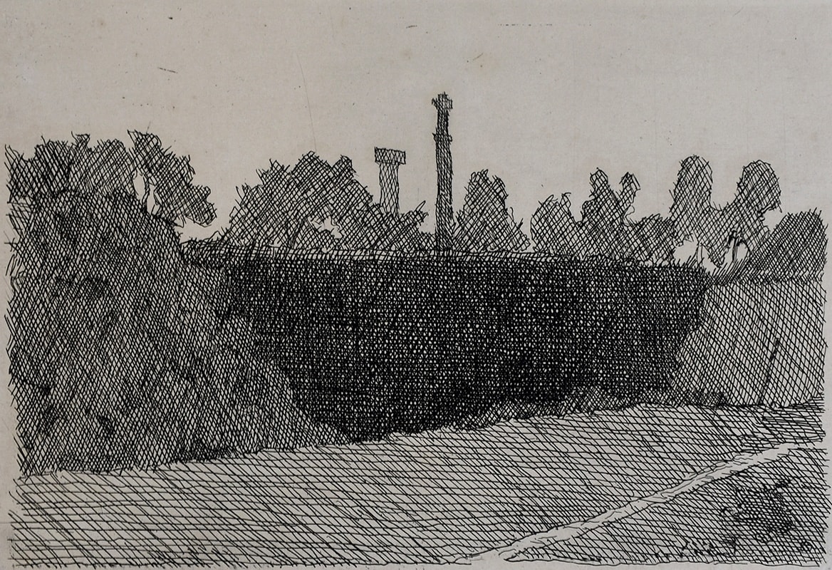 GIORGIO MORANDI, View of Montagnola, Bologna | Veduta della montagnola di Bologna, ca. 1932