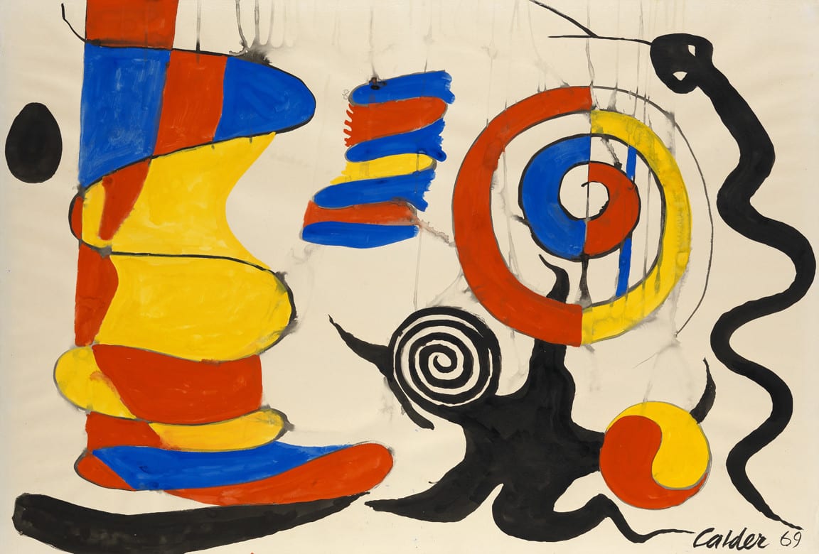 ALEXANDER CALDER, The Yellow Shock Absorber, 1969