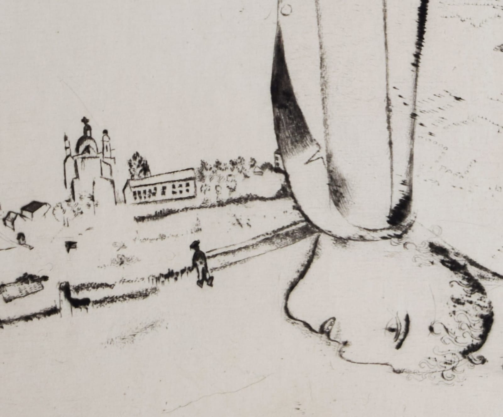 MARC CHAGALL, The Lovers from: My Life | Die Liebenden: Mein Leben, 1922/23