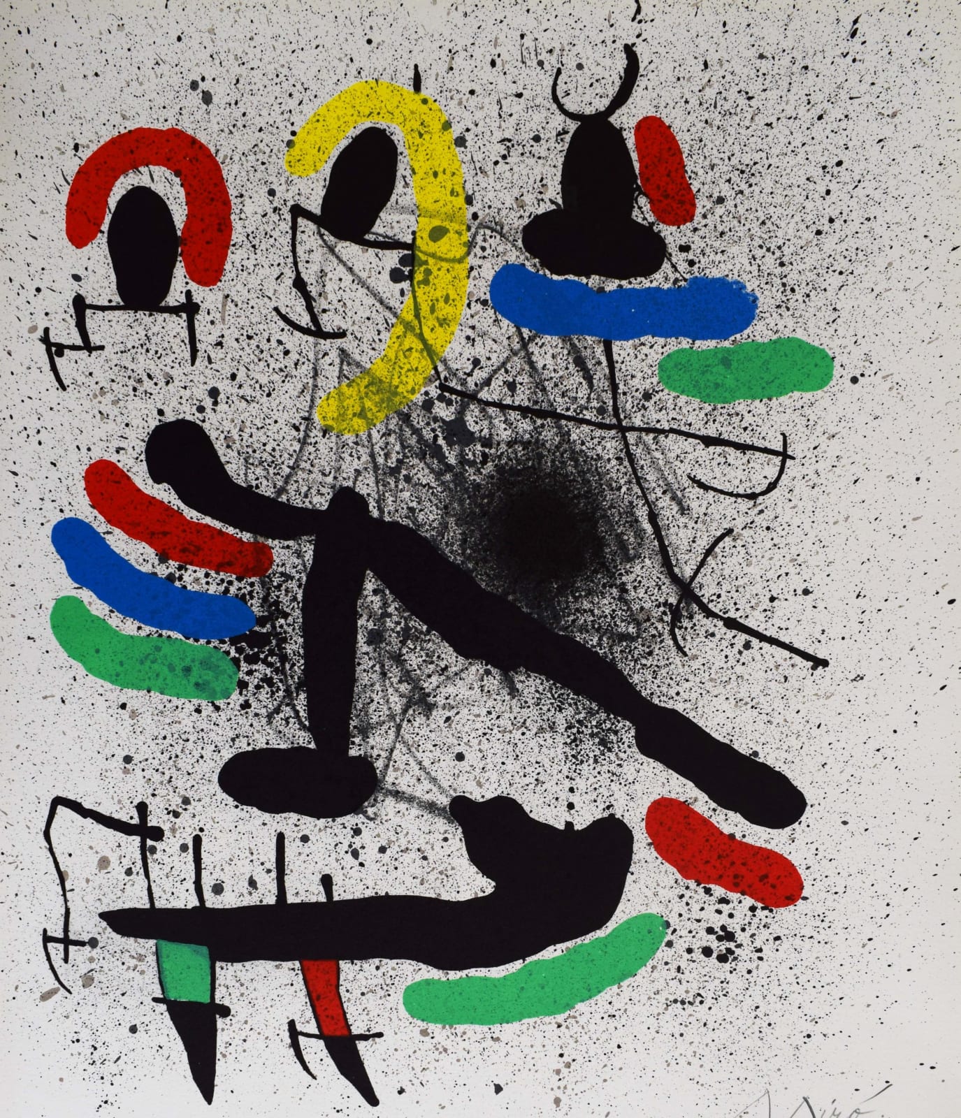 JOAN MIRÓ, Composition II, from: Freedom of Liberties, poems of Alain Jouffroy | Composition II, from: Liberté des libertés, poèmes de Alain Jouffroy, 1971