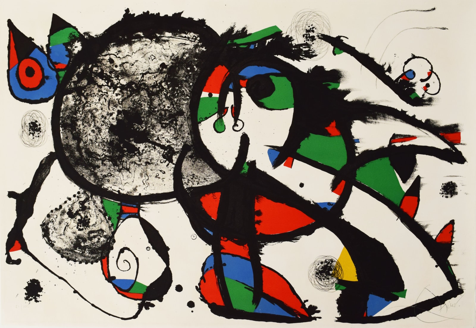 JOAN MIRÓ, Homage to Masson | Hommage à Masson, 1977