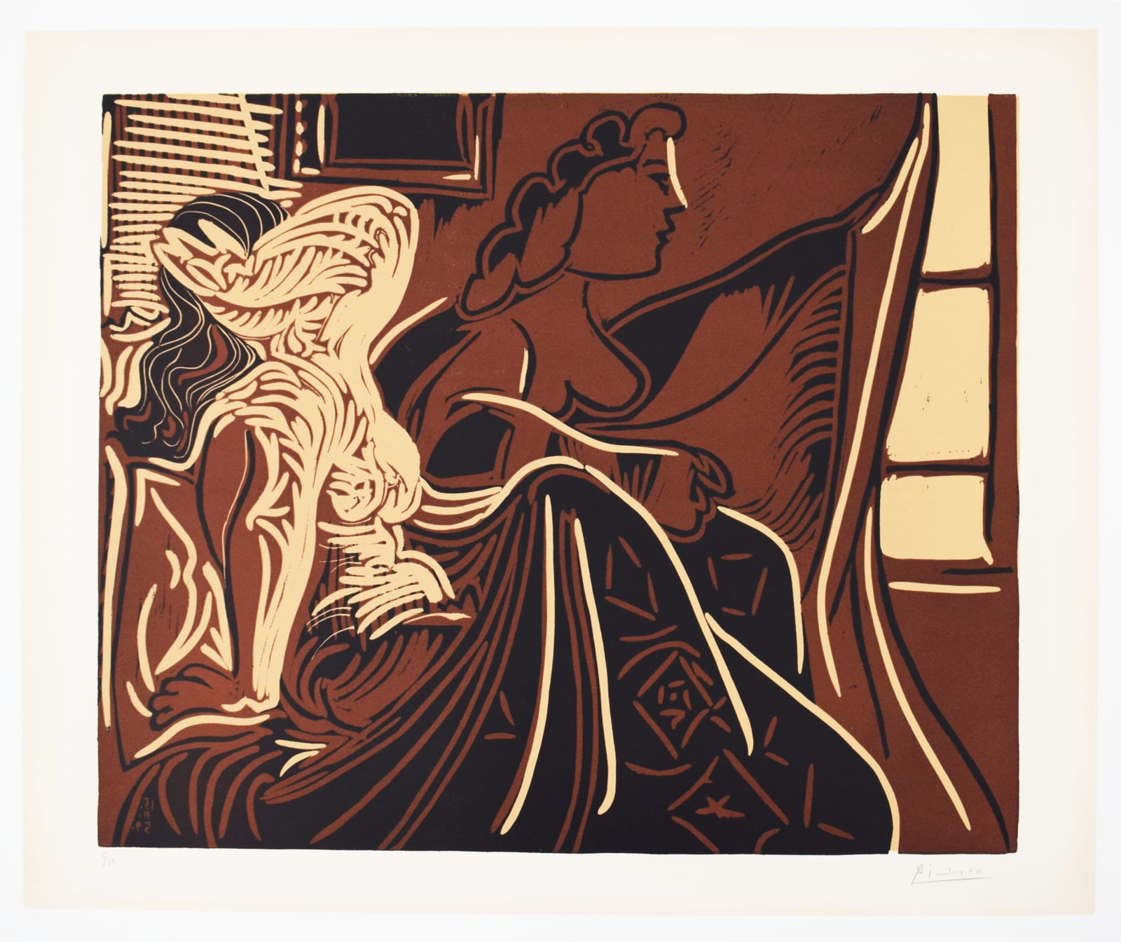 PABLO PICASSO, Two Women by the Window | Deux femmes près de la fenêtre, 1959