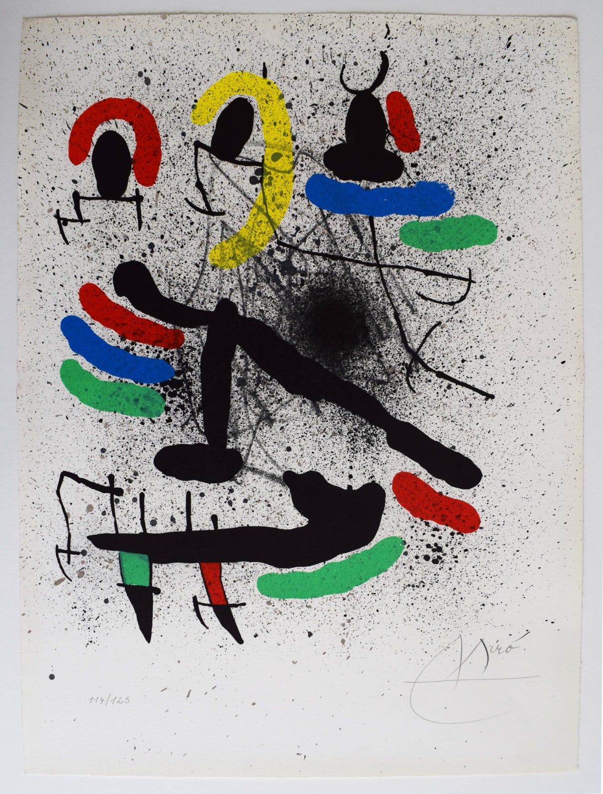 JOAN MIRÓ, Composition II, from: Freedom of Liberties, poems of Alain Jouffroy | Composition II, from: Liberté des libertés, poèmes de Alain Jouffroy, 1971