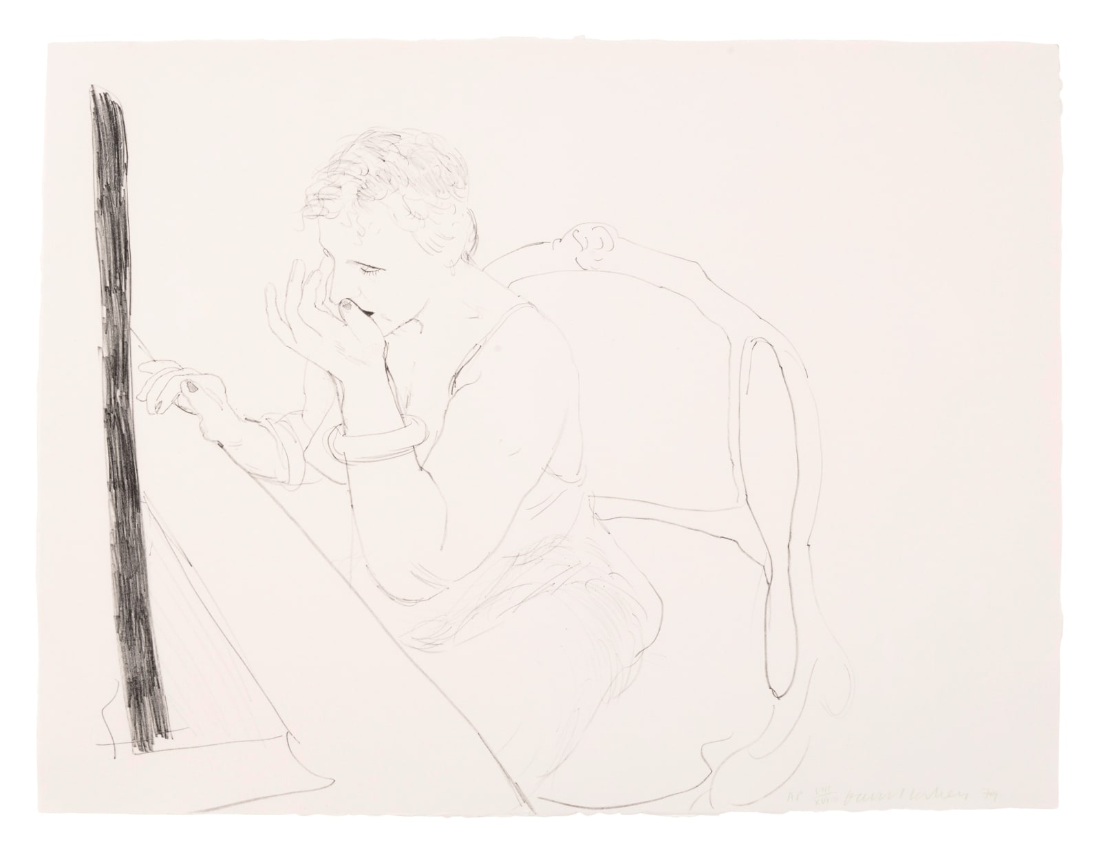 DAVID HOCKNEY, Celia - Adjusting her Eyelash, 1979