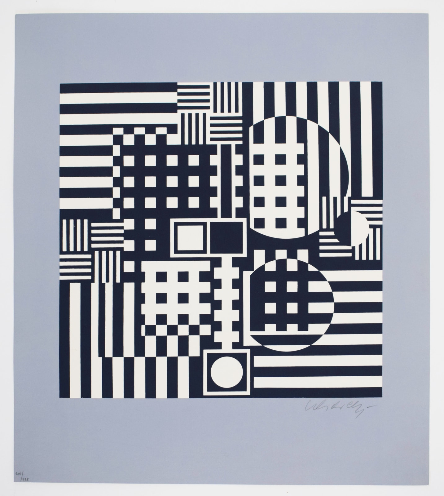 VICTOR VASARELY, Pleïone, from: The Discourse on Method | Pleïone: Le discours de la méthode, 1969