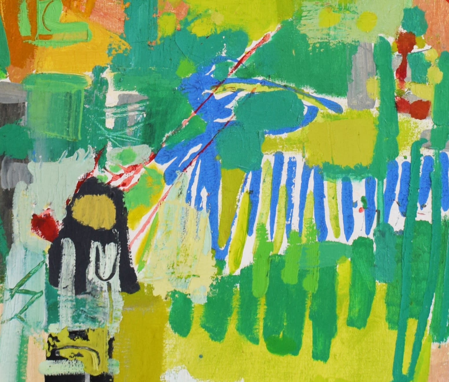 LEA NIKEL, Abstract [Painting in Green], 1965