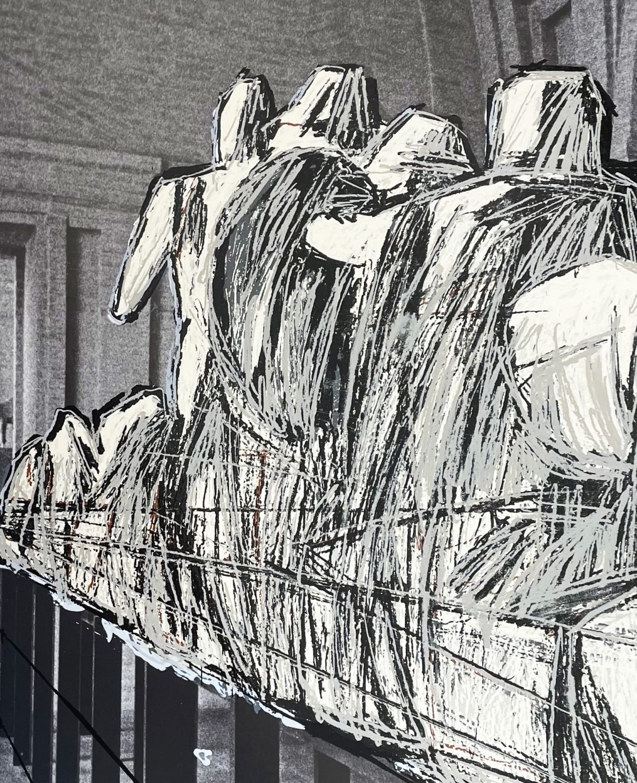 CHRISTO, Wrapped Statues, Project for Die Glyptothek, München, from: Seoul Olympic Games, 1988
