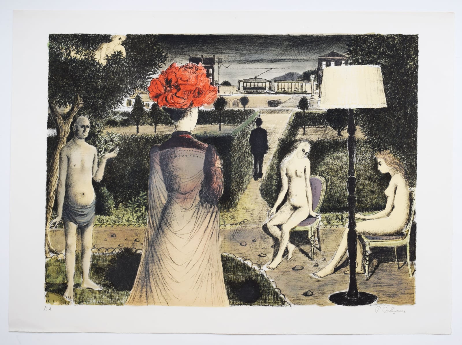 PAUL DELVAUX, The Garden | Le jardin, 1971