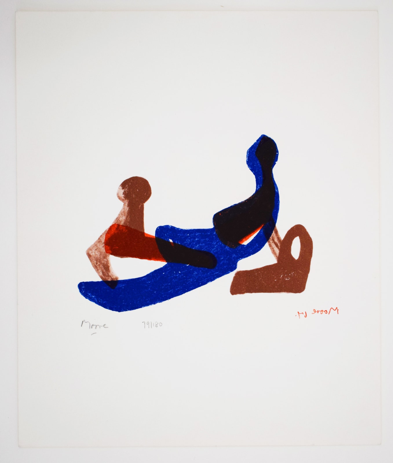 HENRY MOORE, Mother and Child, from: Shelter Sketchbook (Italian), 1967