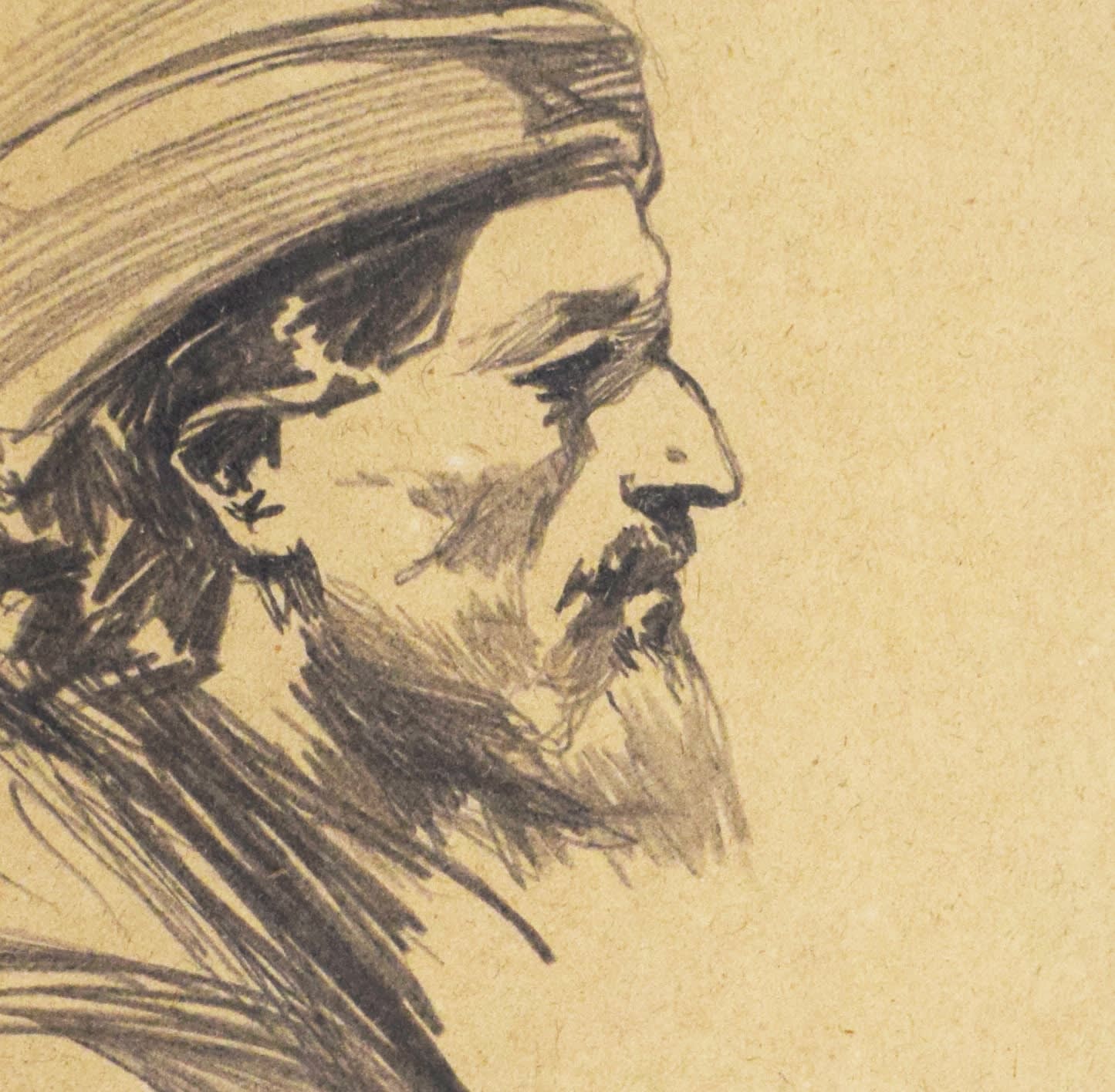 MIHÁLY VON MUNKÁCSY, Study for Árpád