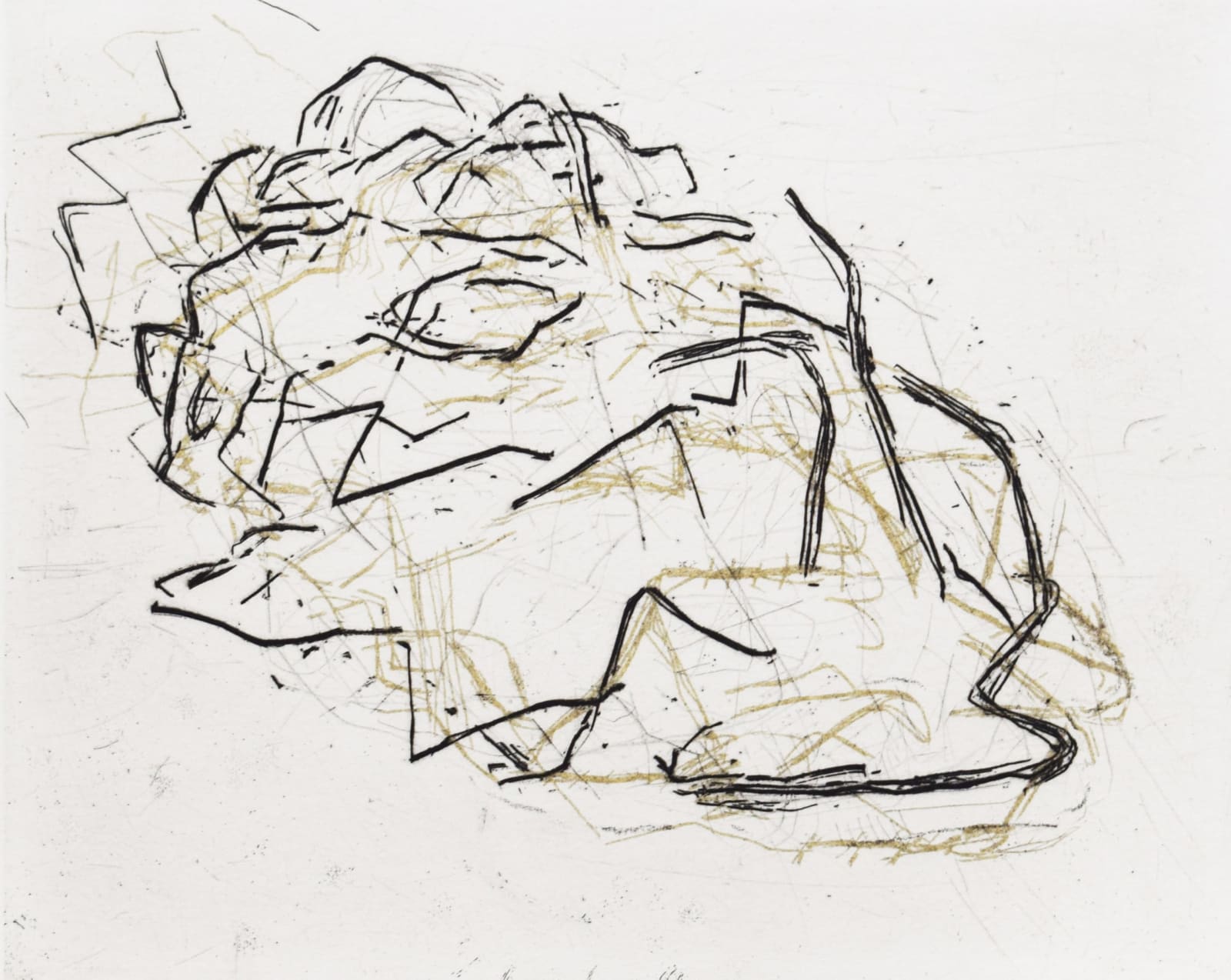 FRANK AUERBACH, Julia Asleep, 2001
