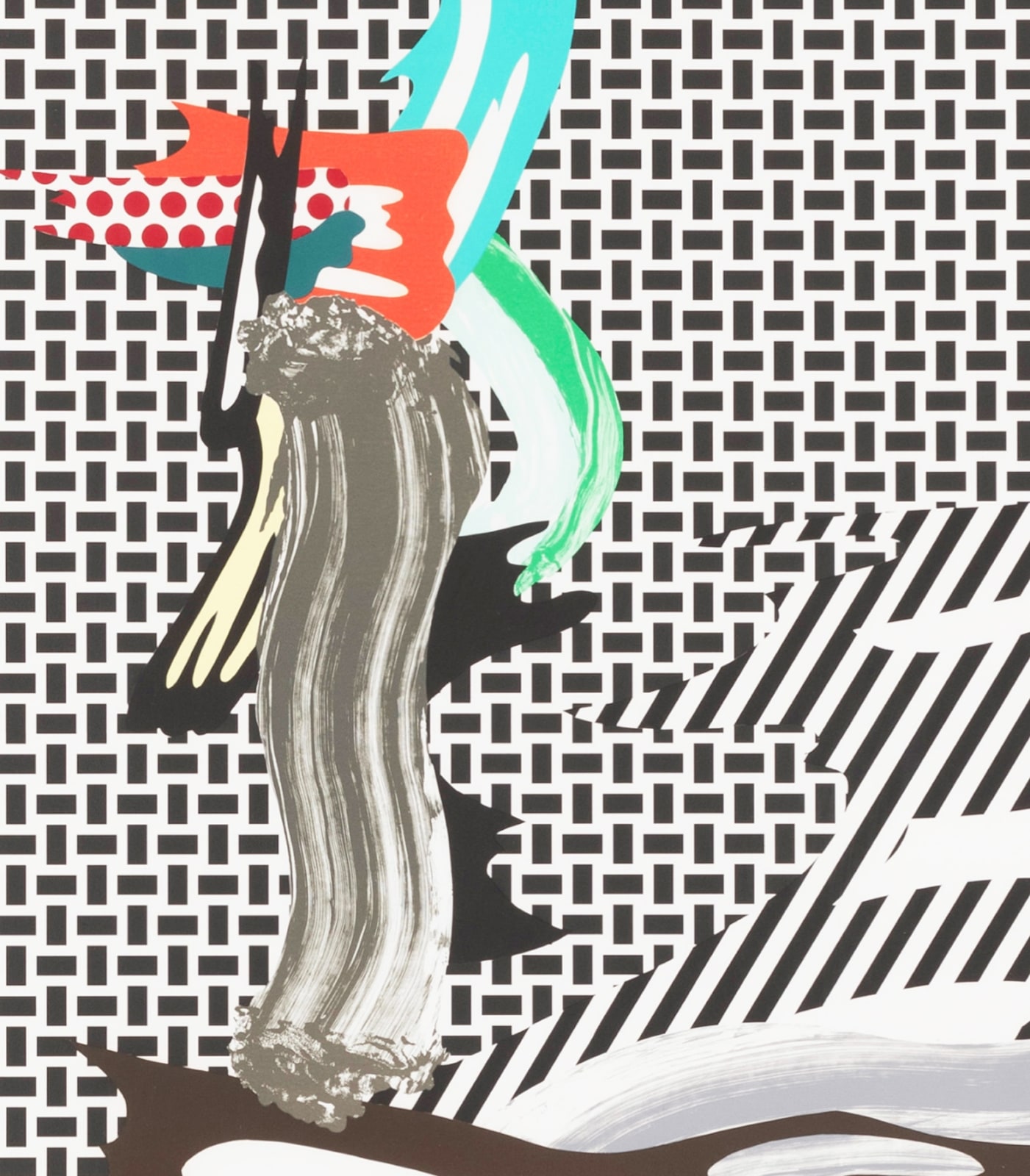 ROY LICHTENSTEIN, Brushstroke on Canvas, 1989