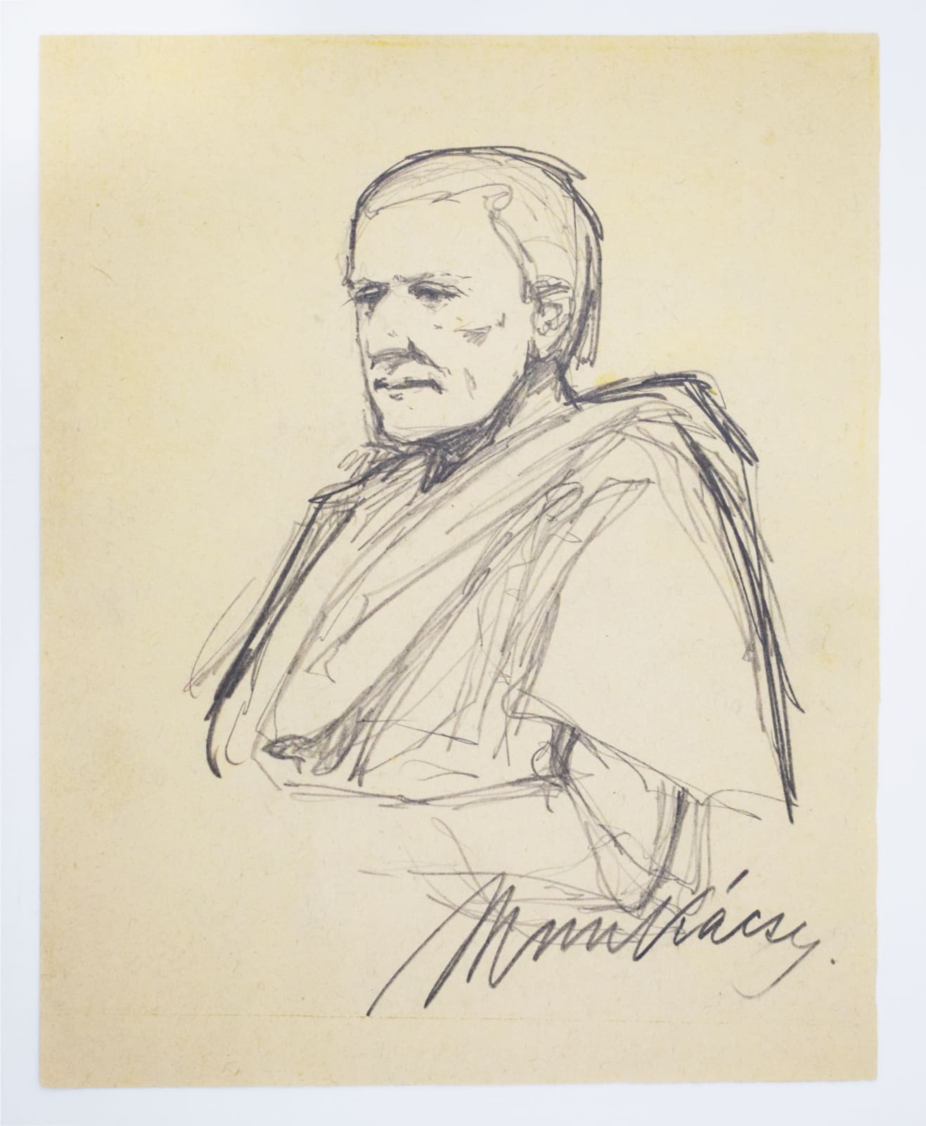 MIHÁLY VON MUNKÁCSY, Study for Christ before Pilate (XII)