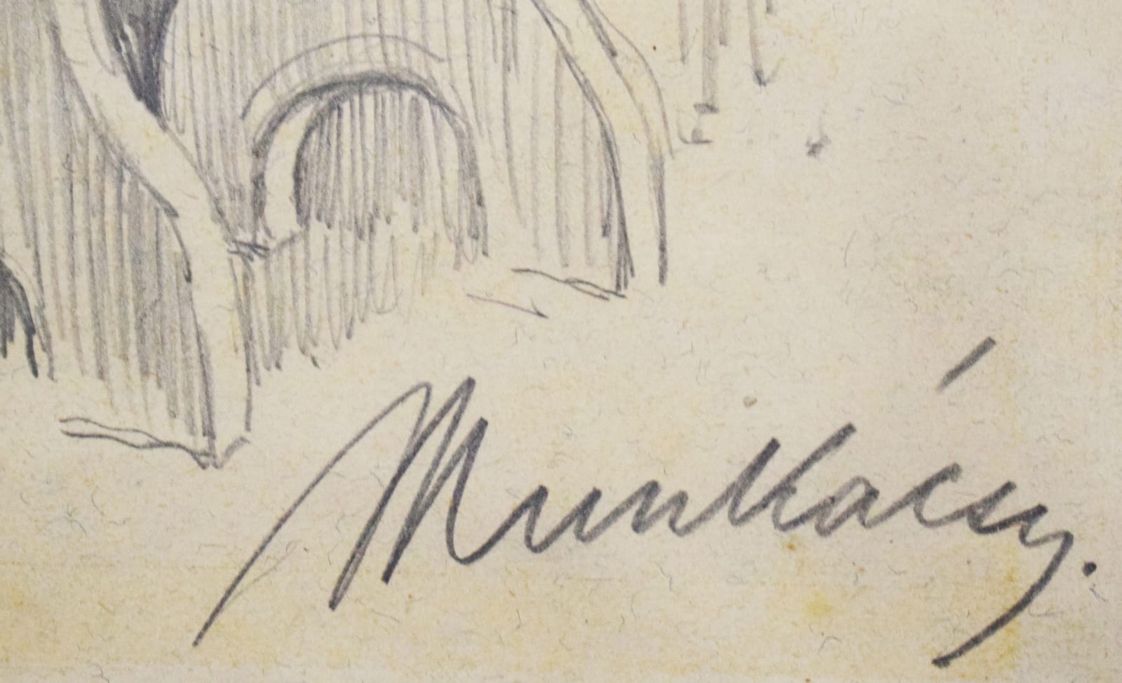 MIHÁLY VON MUNKÁCSY, Study for Christ before Pilate (XIV)