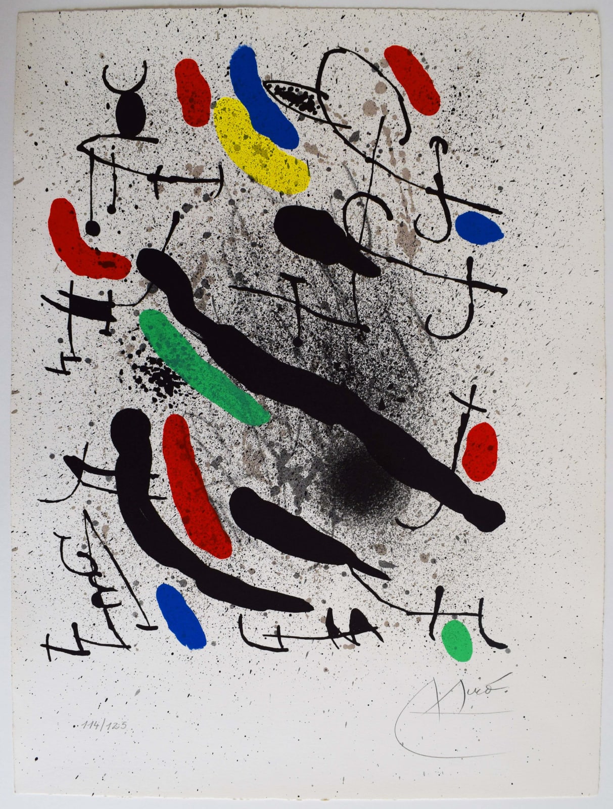 JOAN MIRÓ, Composition IV, from: Freedom of Liberties, poems of Alain Jouffroy | Composition IV, from: Liberté des libertés, poèmes de Alain Jouffroy, 1971