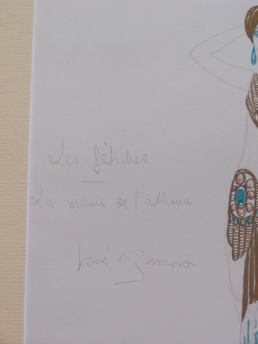 JOSÉ ZAMORA, Les Fetiches - La mains de Fathma