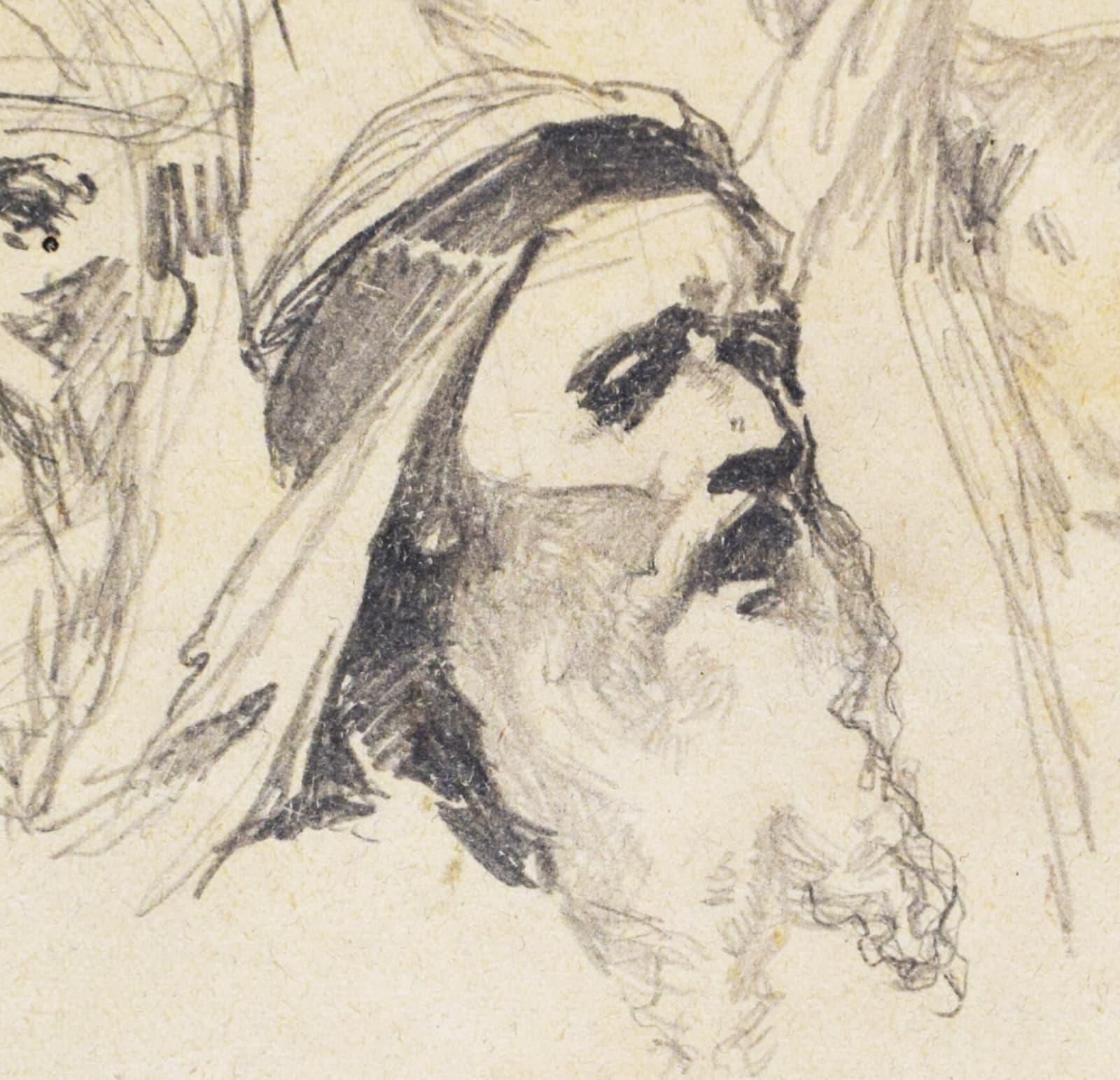 MIHÁLY VON MUNKÁCSY, Study for Christ before Pilate (IV)