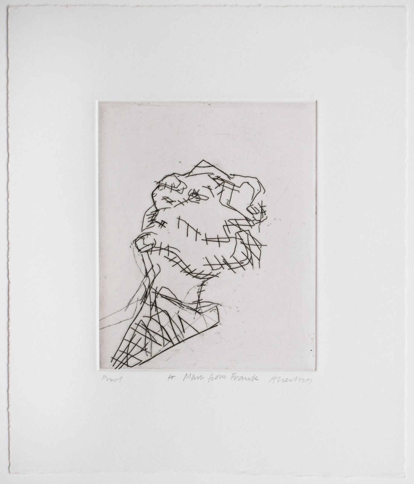 FRANK AUERBACH, Reclining Head of Julia, 1998