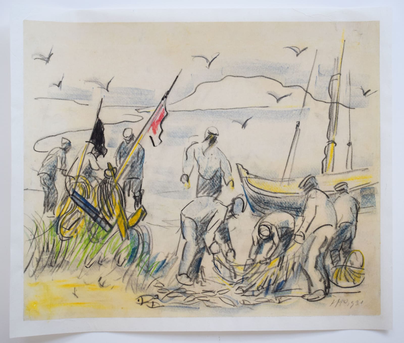 HERMANN MAX PECHSTEIN, Return of the Fishermen | Rückkehr der Fischer, 1931