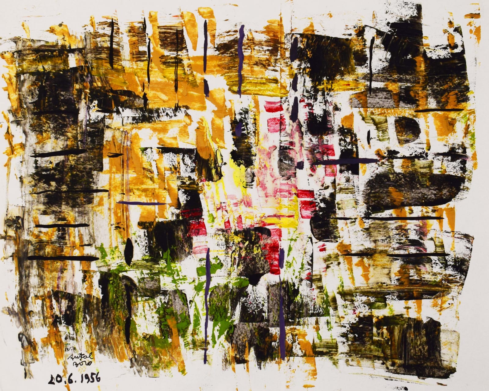 ANTAL BIRO, Abstraction 20.6.1956, 1956