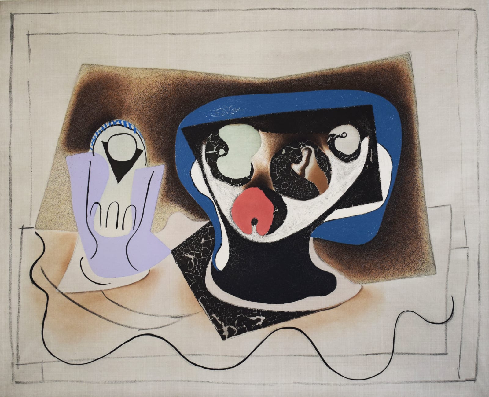 PABLO PICASSO (After), Composition with Glass and Fruitbowl, ca. 1965