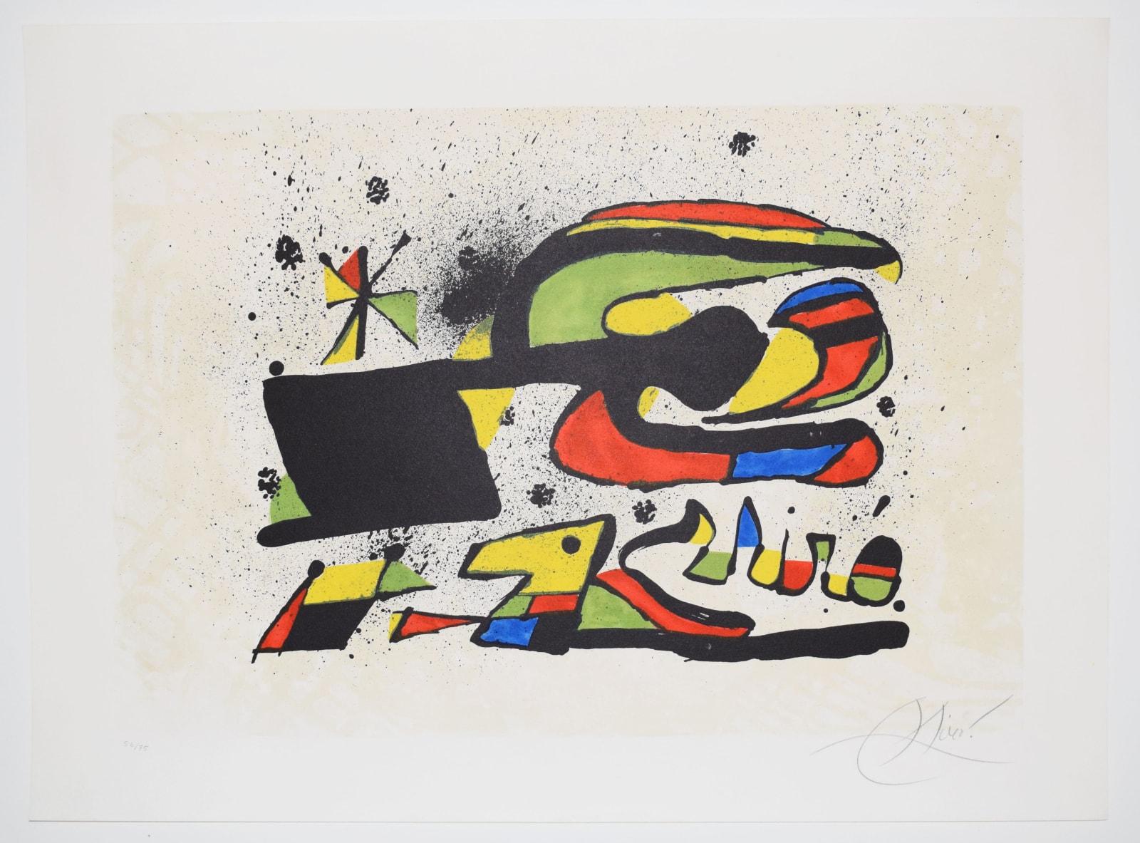 JOAN MIRÓ, Dog and Bird | Gos i ocell, 1979