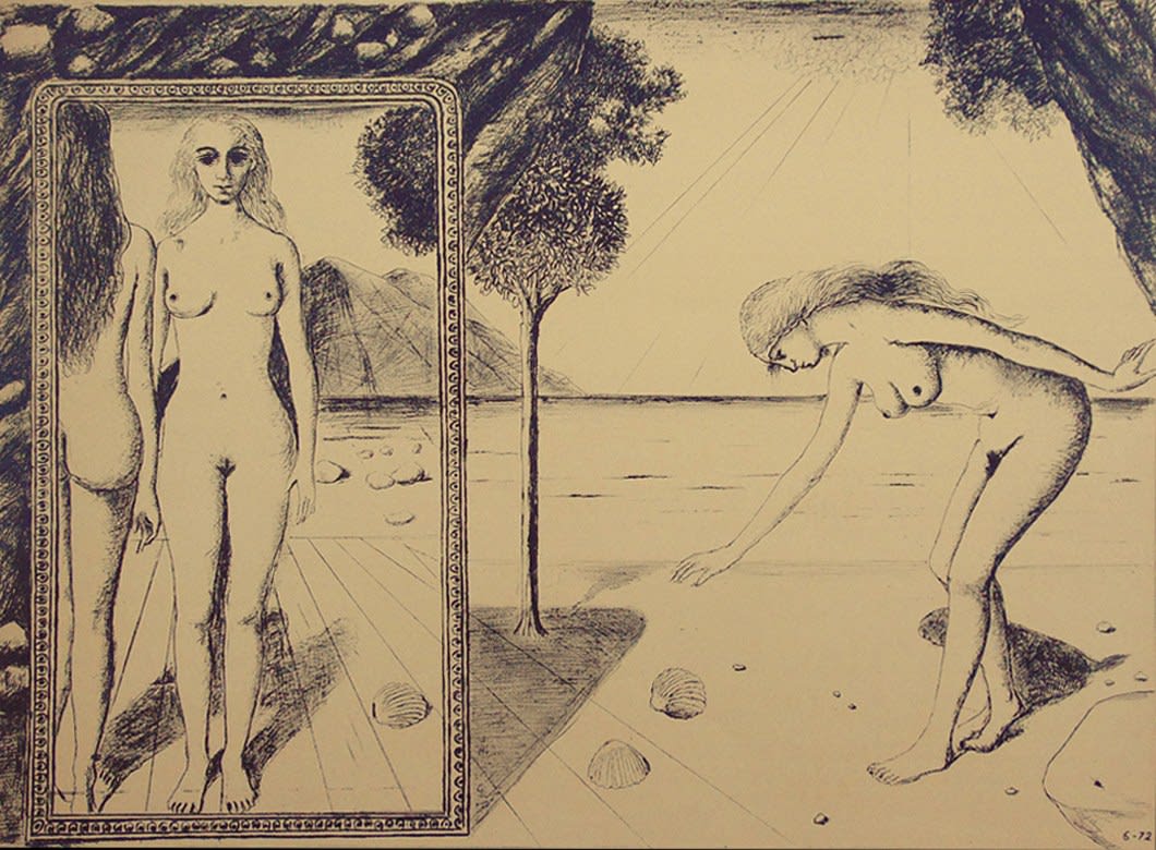 PAUL DELVAUX, The Beach, 1972