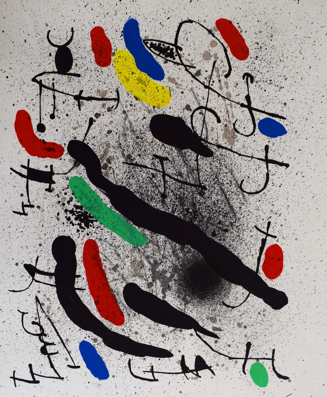 JOAN MIRÓ, Composition IV, from: Freedom of Liberties, poems of Alain Jouffroy | Composition IV, from: Liberté des libertés, poèmes de Alain Jouffroy, 1971