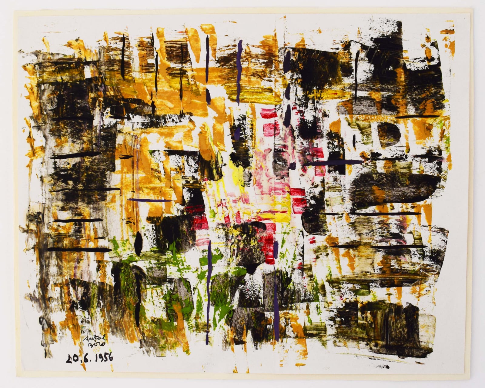 ANTAL BIRO, Abstraction 20.6.1956, 1956