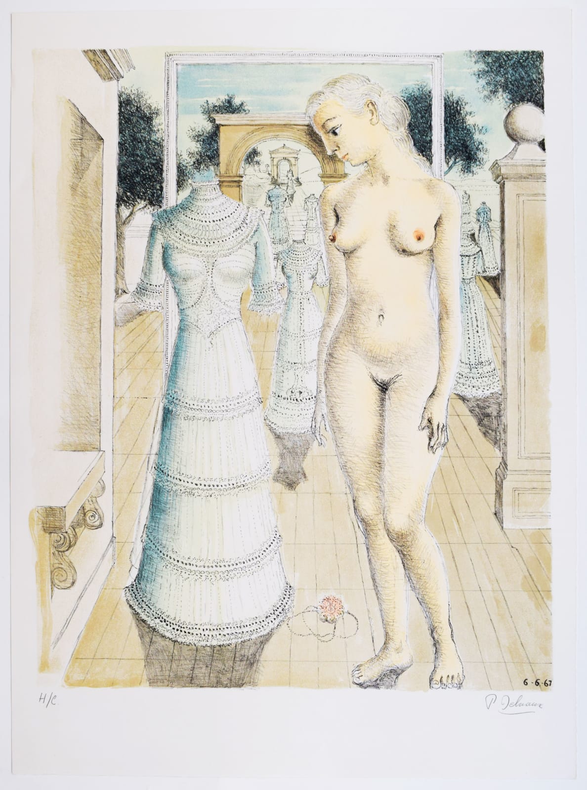 PAUL DELVAUX, Sunday Dress | La robe du dimanche, 1967