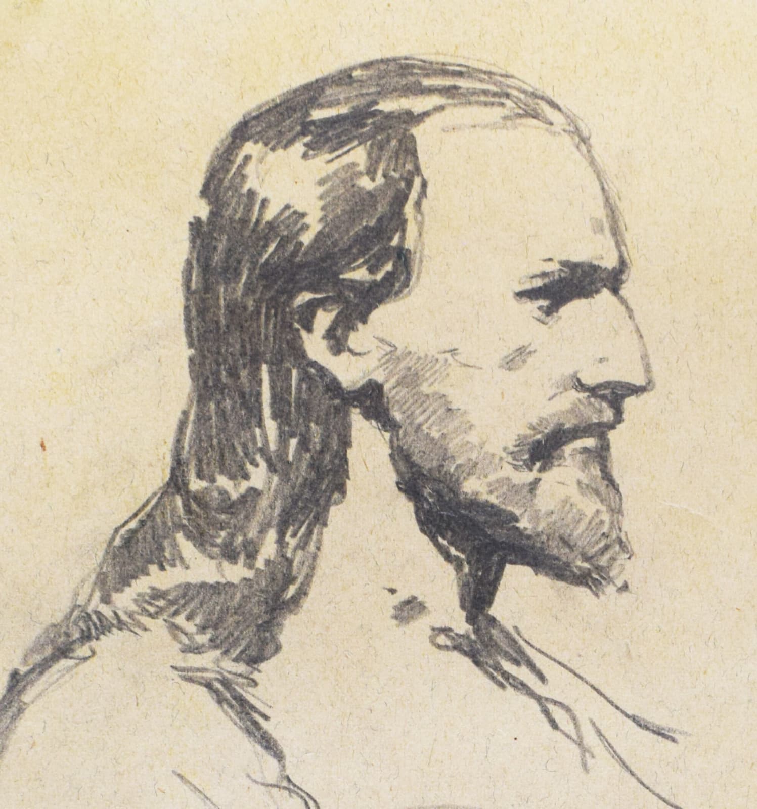 MIHÁLY VON MUNKÁCSY, Study for Christ before Pilate (XVI)