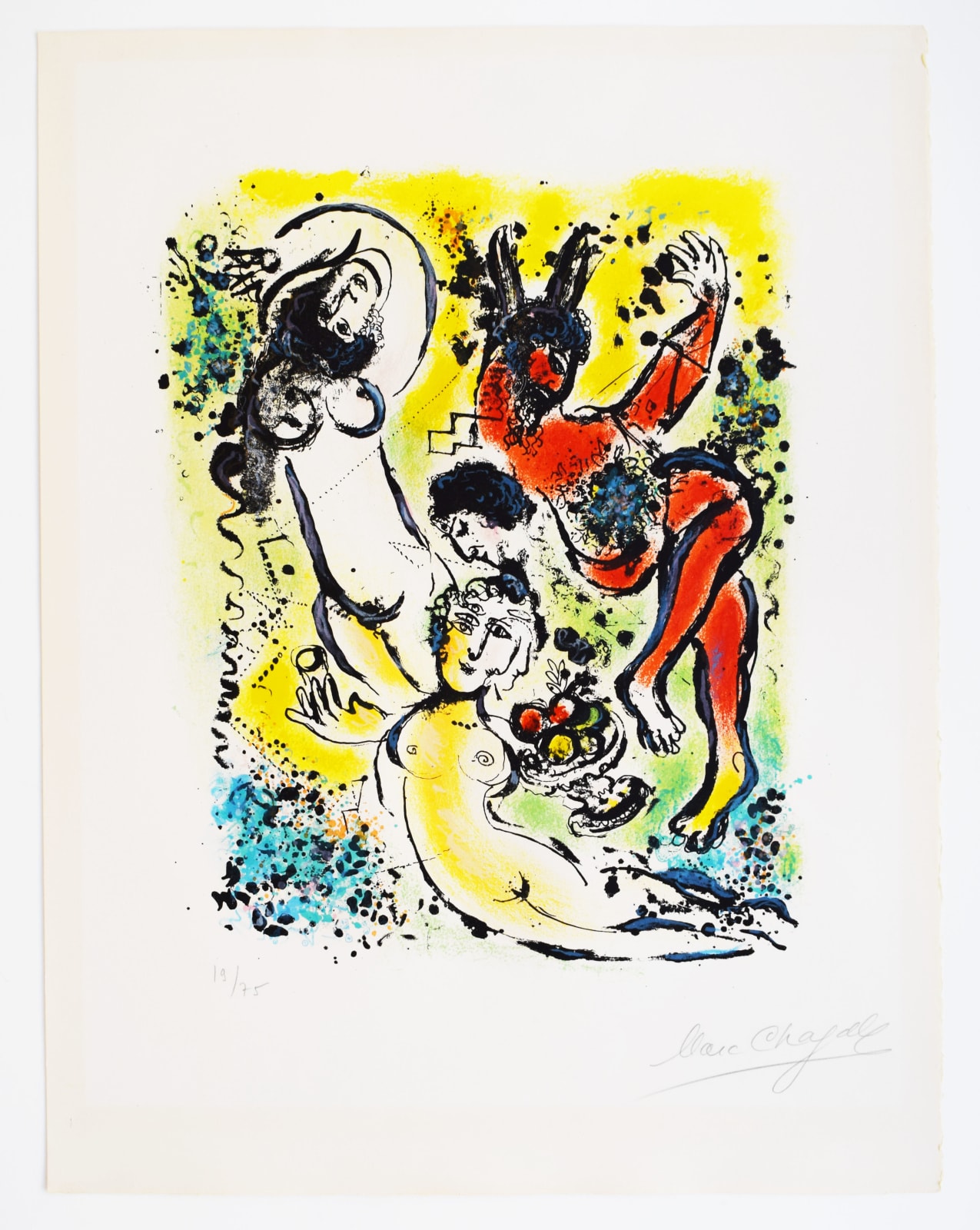 MARC CHAGALL, Take up again, muses… Theocritus, from: In the Land of the Gods| Reprenez muses…Theocritus: Sur la Terre des Dieux, 1967